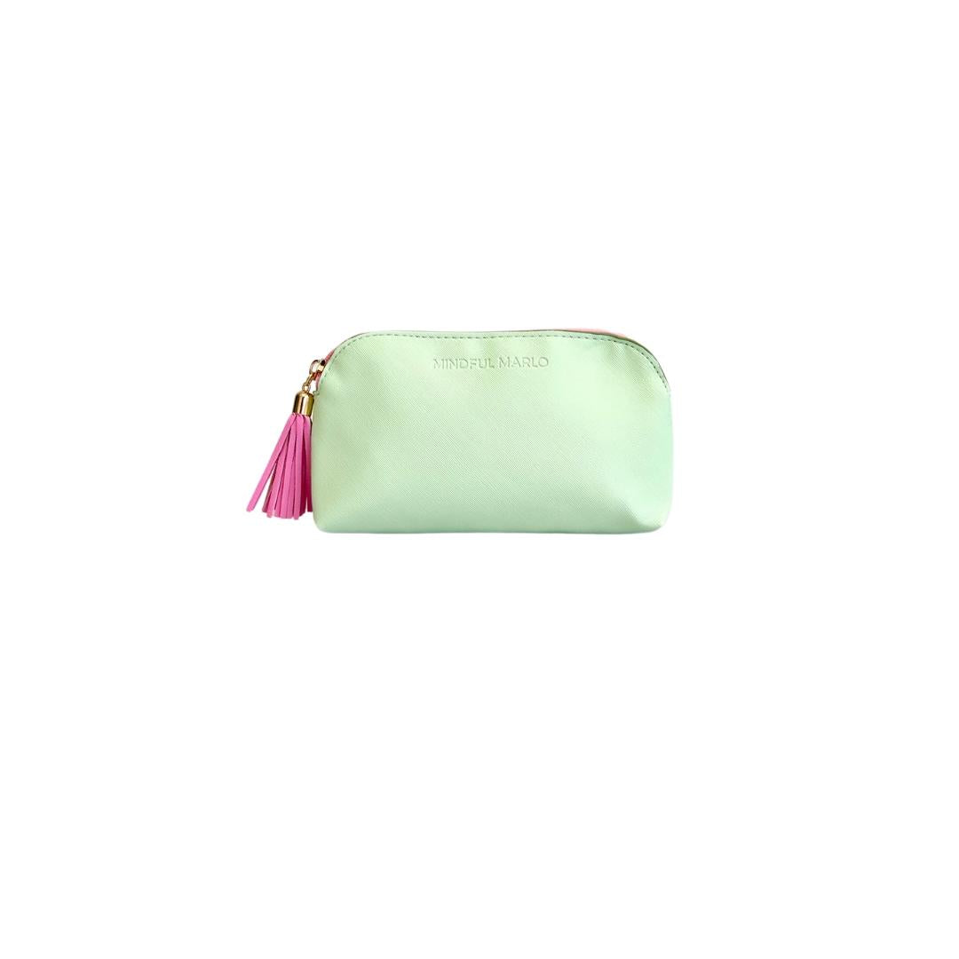 Pouch Makeup Bag - Mint/Berry