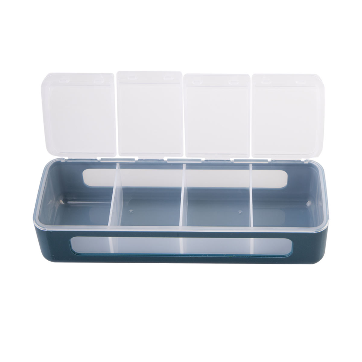 MELII LUXE 4 COMPARTMENT SNACKLE BOX (BLUE)