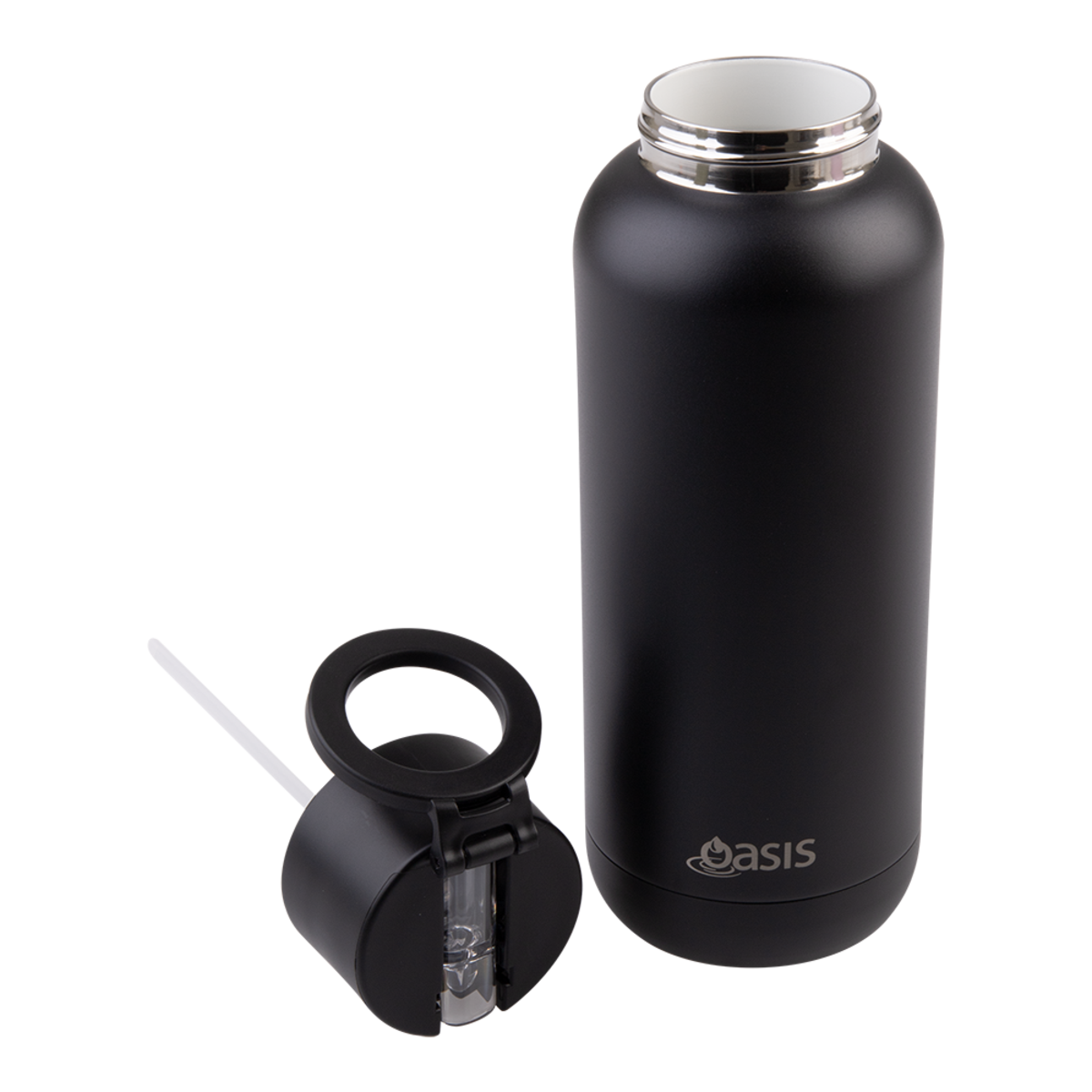 OASIS MAG-GRIP CERAMIC LINED STAINLESS STEEL TRIPLE WALL INSULATED 'MODA' DRINK BOTTLE 1L