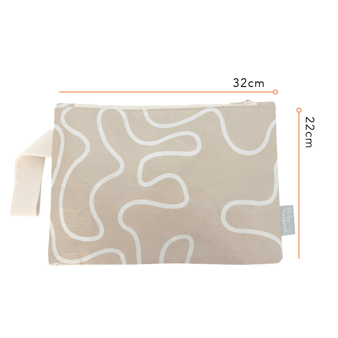 Neutral Beige & Blush - Zipper POUCH For Organisation