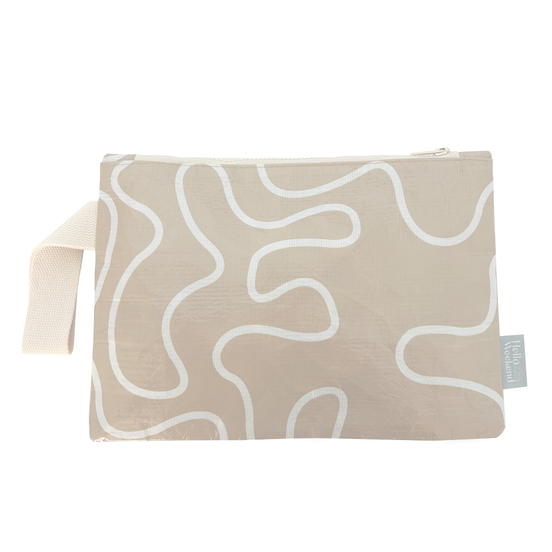 Neutral Beige & Blush - Zipper POUCH For Organisation