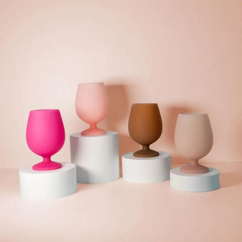 Silicone Unbreakable Wine Glasses - Pack of Four Winter
