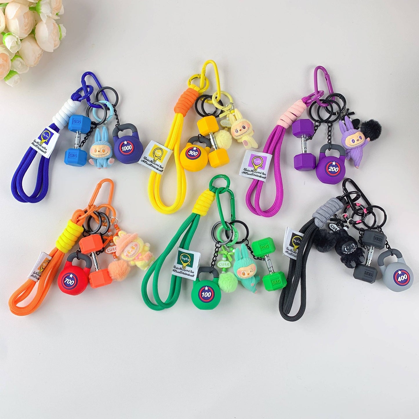 Labubu Hot-Selling Cute Plush Keychain for Girls – Bag Charm: Pink