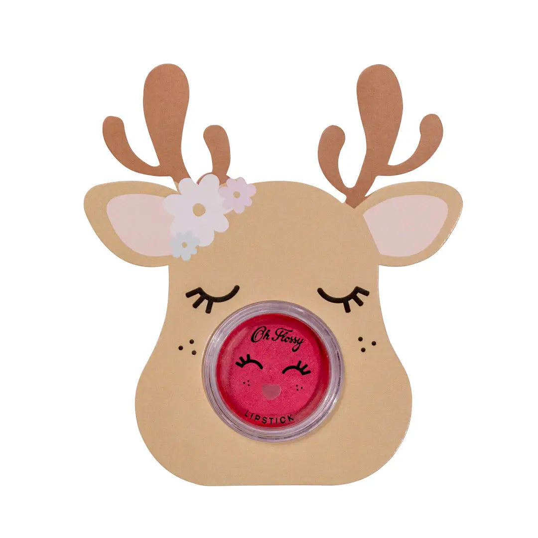 Oh Flossy Lipstick Stocking Stuffer - Rudolph