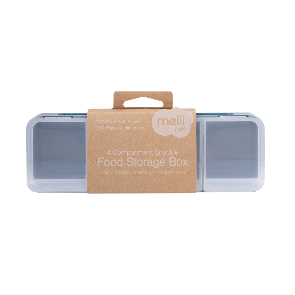 MELII LUXE 4 COMPARTMENT SNACKLE BOX (BLUE)