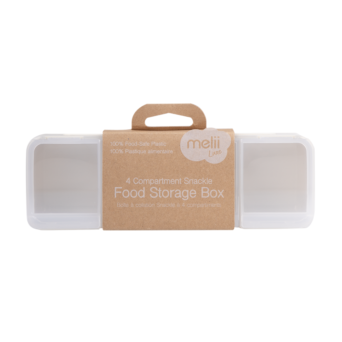 MELII LUXE 4 COMPARTMENT SNACKLE BOX (IVORY)