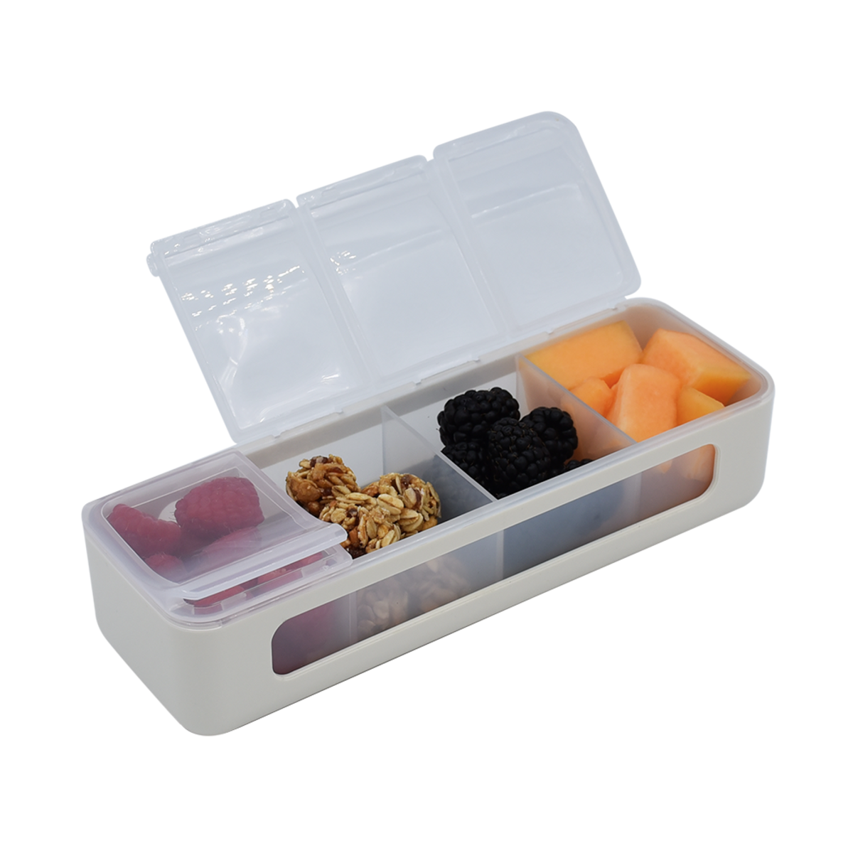 MELII LUXE 4 COMPARTMENT SNACKLE BOX (IVORY)