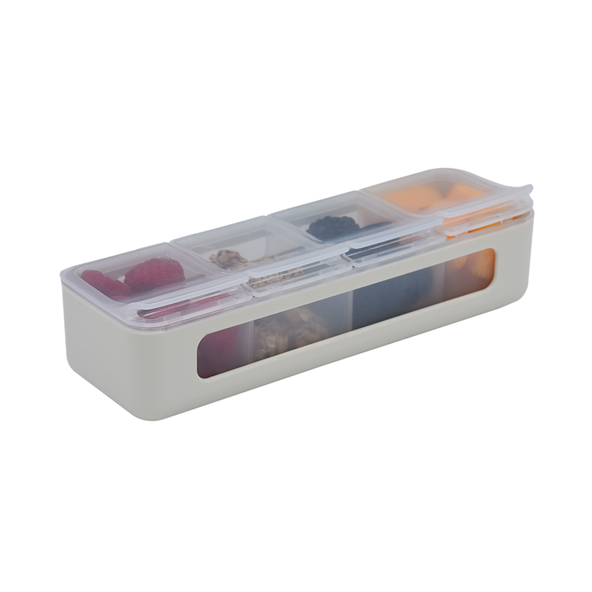 MELII LUXE 4 COMPARTMENT SNACKLE BOX (IVORY)