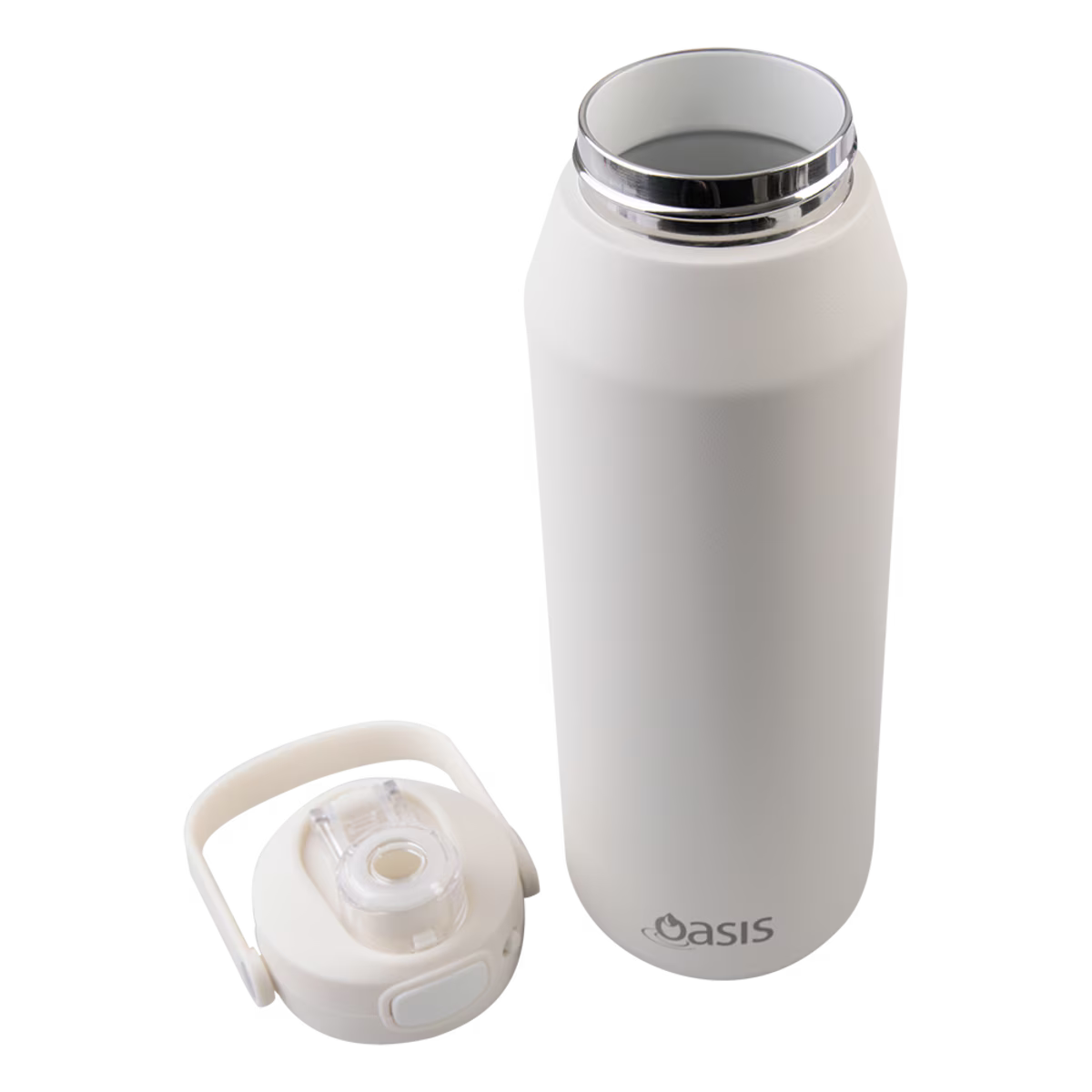 OASIS CERAMIC LINED STAINLESS STEEL TRIPLE WALL INSULATED 'CAPRI' DRINK BOTTLE W/ QUICK RELEASE LID 1L