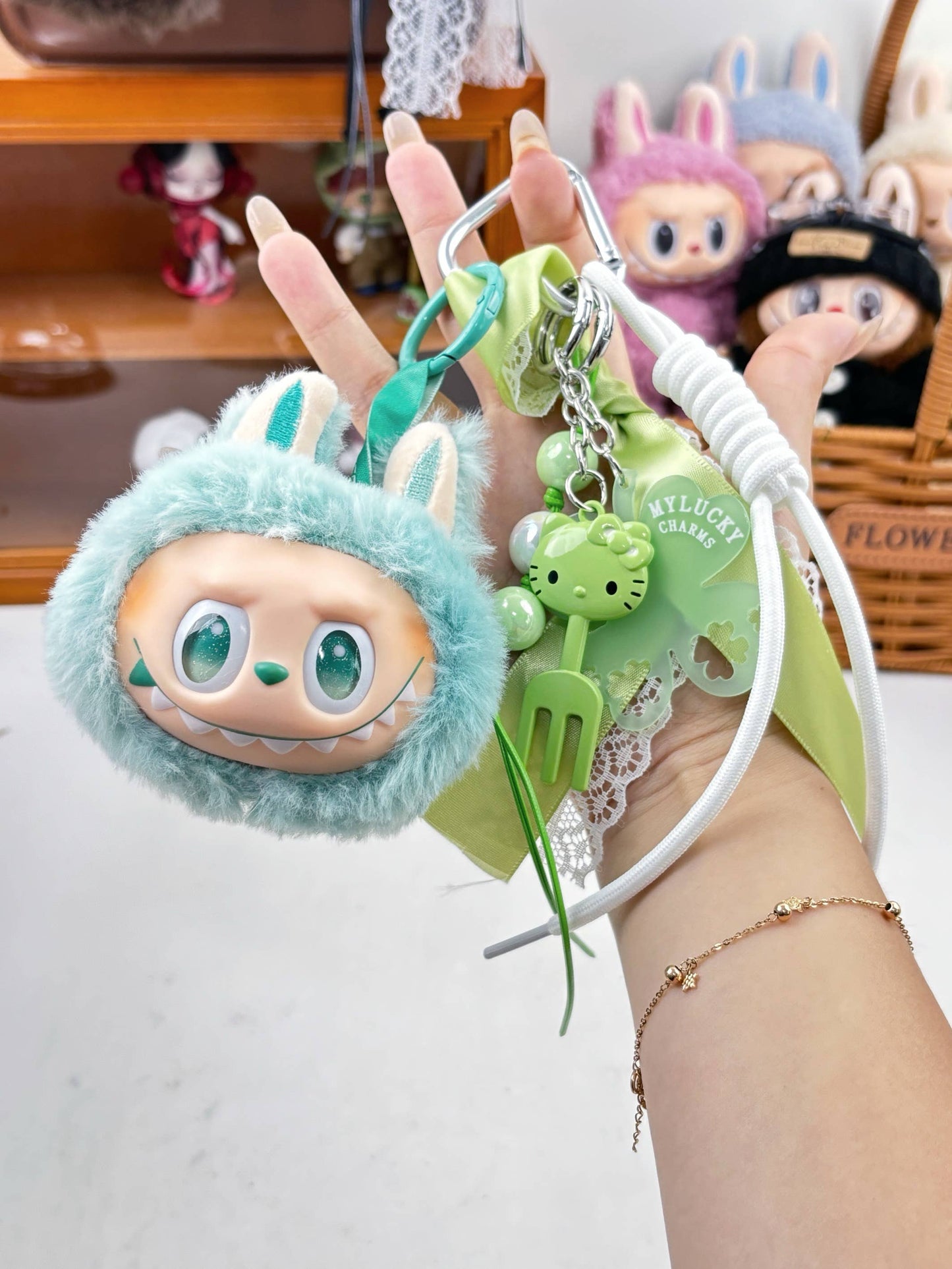 Labubu Hot-Selling Cute Plush Keychain for Girls – Bag Charm: 6